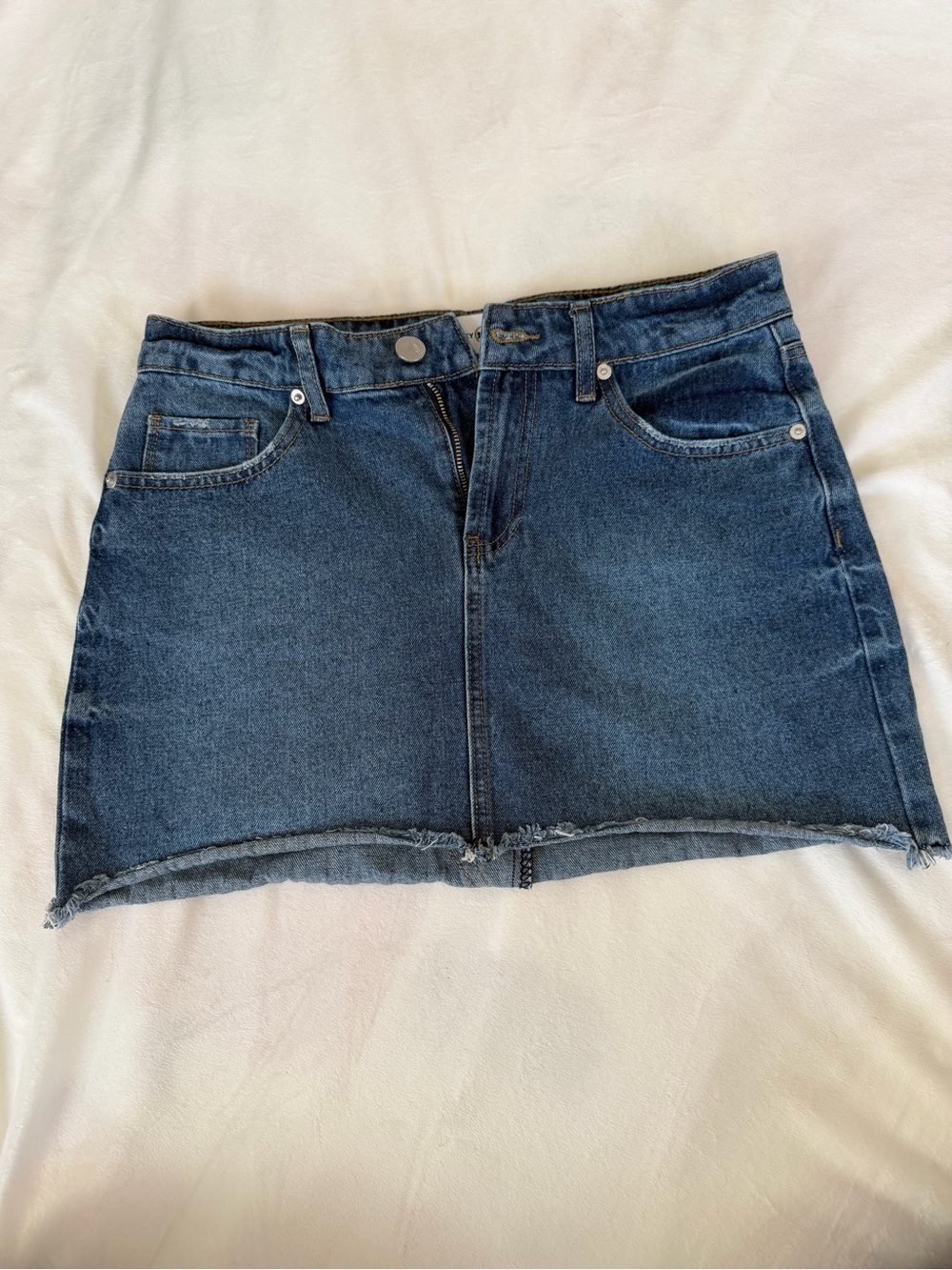 Ashley Mason Dark Blue Denim Mini Skirt